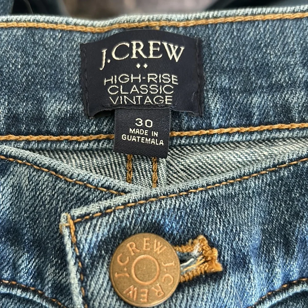 J. Crew high rise classic straight leg vintage jeans BK583 - Picture 3 of 5